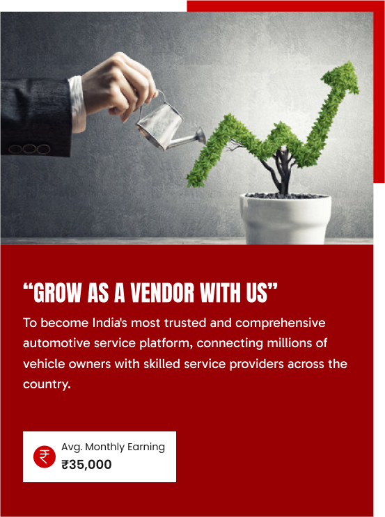 Vendor business growth illustration